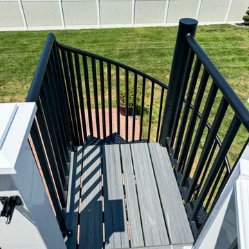 Deck with Spiral Staircase