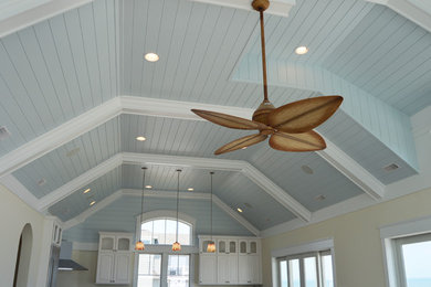 Example of a beach style kitchen design in Philadelphia