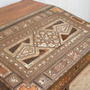 Antique Damascus Marquetry Inlay Secretary