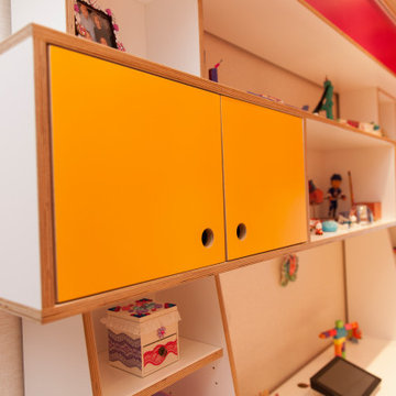 Ella's Room: Maximized Storage in a Custom Color Palette