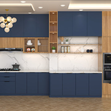 Modern Modular Kitchen Design by Custom Design Interiors Pvt Ltd