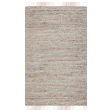 Safavieh Vintage Leather Collection NF827A Rug, Natural/Teal, 3' X 5'