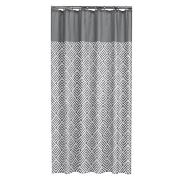 Details about   Ruthy's Textile Geometric Patterned Shower Curtain 72-inch by 72-inch Burgundy 