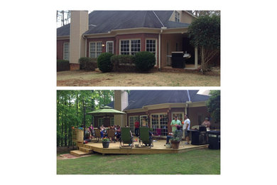 Before/After Wood Deck