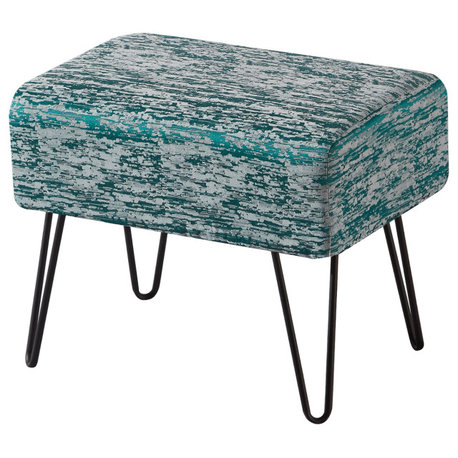 Jacquard Ottoman Ottoman, Alhambra, 19''x13''x17''