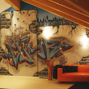graffiti // Zuhause im Glück // Kletterwand