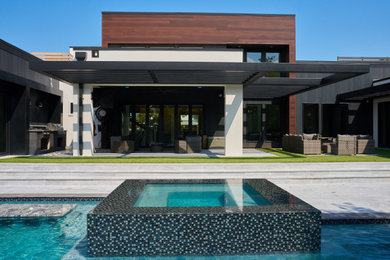 Trendy home design photo in Austin