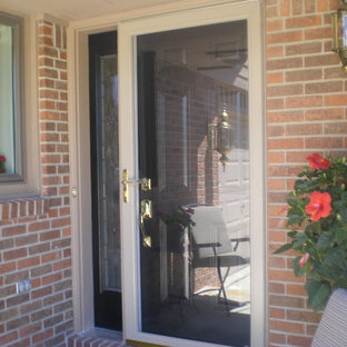 Red Storm Door Houzz