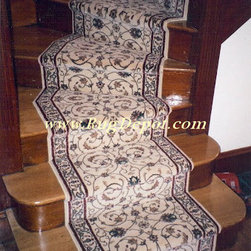 Pie Shaped Stairs - Carpet Tiles