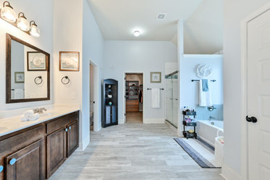 Example of a trendy home design design in Chicago