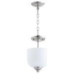 Quorum - Quorum 2811-8-65 Richmond - Three Light Dual Mount Pendant - Shade Included: TRUE* Number of Bulbs: 3*Wattage: 60W* BulbType: Candelabra* Bulb Included: No