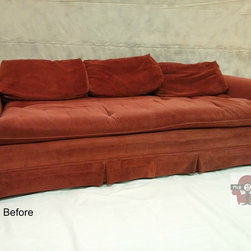 Living Room Sofa - Before Custom Reupholstery - Products