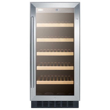 Summit ALWC15CSS 15"W 23 Bottle Capacity Wine Cooler - Stainless Steel / Glass