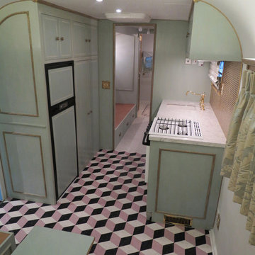 Marie Antoinette style vintage trailer restoration