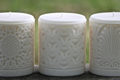 Rapeseed Wax Candles in Arabic designs