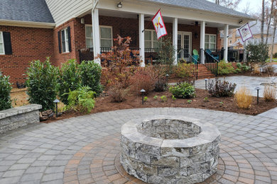 Patio and landscape