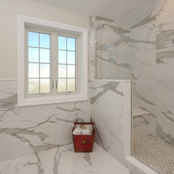 New Privacy Windows in Superb Bathroom - Renewal by Andersen Long Island