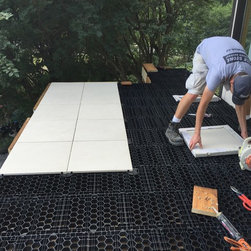 Second Story Stone Deck - Landscaping Stones And Pavers