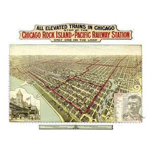 24x36 Vintage Reproduction Railroad Train Historic Map Minnesota 1897