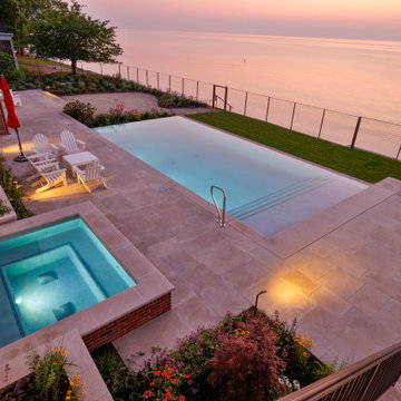 Lakeside Retreat with this Exquisite and Sophisticated Pool & Spa Oasis