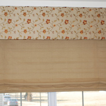 Window Treatments, Cornice Box, Roman Shade