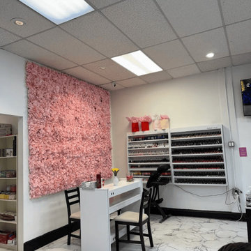 Nail Salon LVP Installation