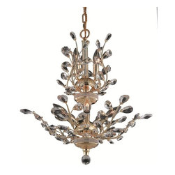 Elegant Lighting - Elegant Lighting 2011D21G/SA Chandelier Orchid - Chandeliers