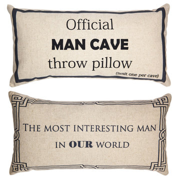 Funny Man Cave Double Sided Pillow