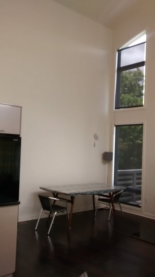 Wall behind dining table