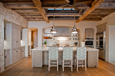Beach style kitchen photo in Orange County