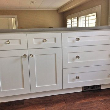 Galley Kitchen white Shaker