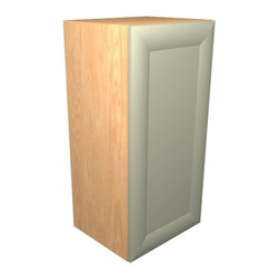 Home Decorators Collection - 15x38x12 in. Dolomiti Wall Cabinet with 1 Soft Close Doors in Almond Almond - Kitchen Cabinetry