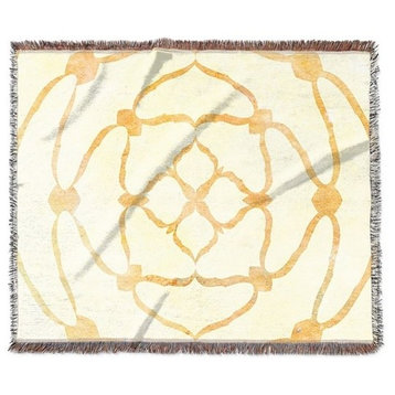 "Rosette Spiral" Woven Blanket 60"x50"