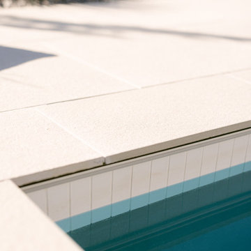 Vertical Subway Tile For Pool Coping