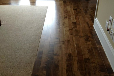 Maple floor refinish w/ Chestnut stain