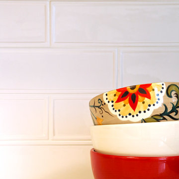 Bright and Cheery Galley Kitchen