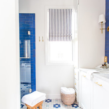 Stunning Sapphire Blue Bathroom