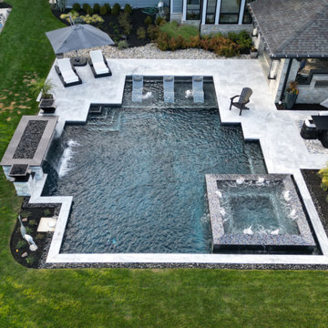 Kent Island, MD - Modern, Geometric Pool