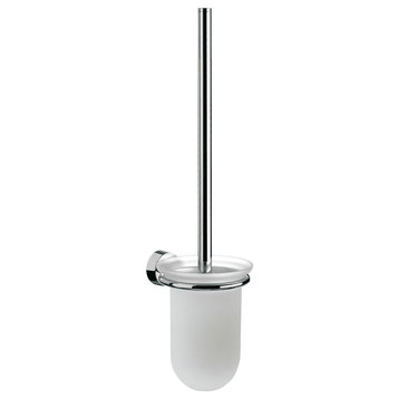 Rondo2 4515.001.01 Wall Mounted Toilet Brush Holder in Satin Crystal