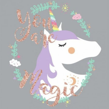 Unicorn Magic Peel and Stick Giant Wall Decals, 6-Piece