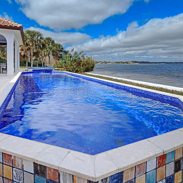 Santa Barbara Inspired Home on Lake Down