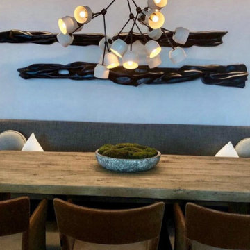 Custom Table and Timeless Wood Wall Art