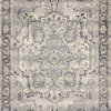 Mika In/out Area Rug by Loloi, Grey / Blue, 6'7"x9'4"