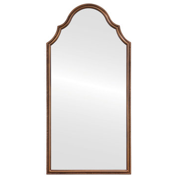 Liffey Framed Full Length Mirror, Peaks Cathedral, 23x47, Autumn Bronze