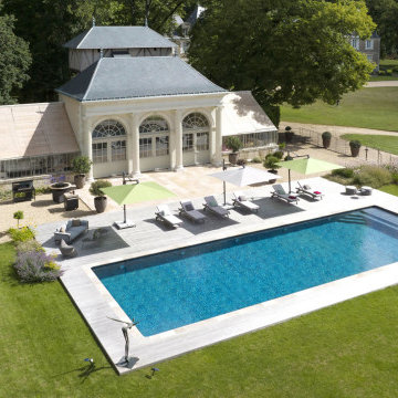 Piscine enterrée 17x6m - Ancienne Orangerie