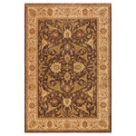 Bareens Designer Rugs - Classic Ziegler Marquis Brown Beige Hand-Knotted Wool Rug - 9'2'' x 12'0'' - Enhance the ambiance of your home with this magnificent Persian-influenced Turkish hand-knotted rug made by skilled artisans capable of creating the most exceptional vegetable dyes and hand-spun wool. This exquisite handmade rug is a one-of-a-kind Peshawar Kafkaz, otherwise identified as Chobi, Chobi Peshawar, Oushak, or Ziegler rug. These handmade rugs are crafted in Pakistan utilizing superior-quality wool imported from Australia, New Zealand, and Korea in two types of weaves: the Persian weave and the Mori weave. This rug is meticulously crafted by hand using the finest natural vegetable dyes extracted from local plants. The artisans use a blend of hand-spun local and fine merino wool, resulting in a rug with a compelling texture, higher lanolin content, and longer staple. The artisans occasionally incorporate natural or artificial silk into the pile to enhance specific motifs. The finished product is an awe-inspiring execution of flawless design and an understated palette that exudes elegance.