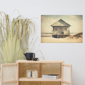 A Journey Through Time Subdued Retro Photorealism Coastal Wall Art Print