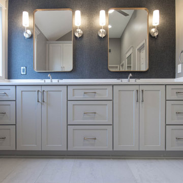 Timeless Primary Bathroom Remodel with Improved Storage & Layout