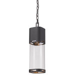 Z-Lite - Lestat 1 Light Outdoor Ceiling Light in Black - With its craftsmen inspired design, the Lestat collection provides contemporary outdoor d�cor as well as the latest in LED technology. Available in 3 sizes and finished in Deep Bronze, Black, or Silver, these aluminum fixtures are constructed to help protect from corrosion.