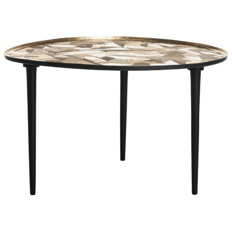 Erica Oval Side Table Black